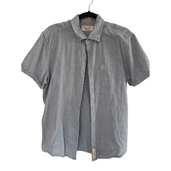 Original Penguin Heritage Fit Linen Cotton Shirt – Men’s Medium - Picture 2 of 6